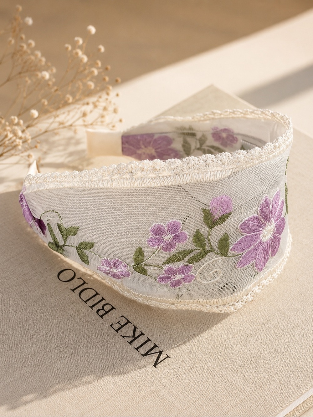 🆕💐Purple Floral Lace Headband